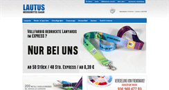 Desktop Screenshot of lautus-shop.de