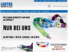 Tablet Screenshot of lautus-shop.de